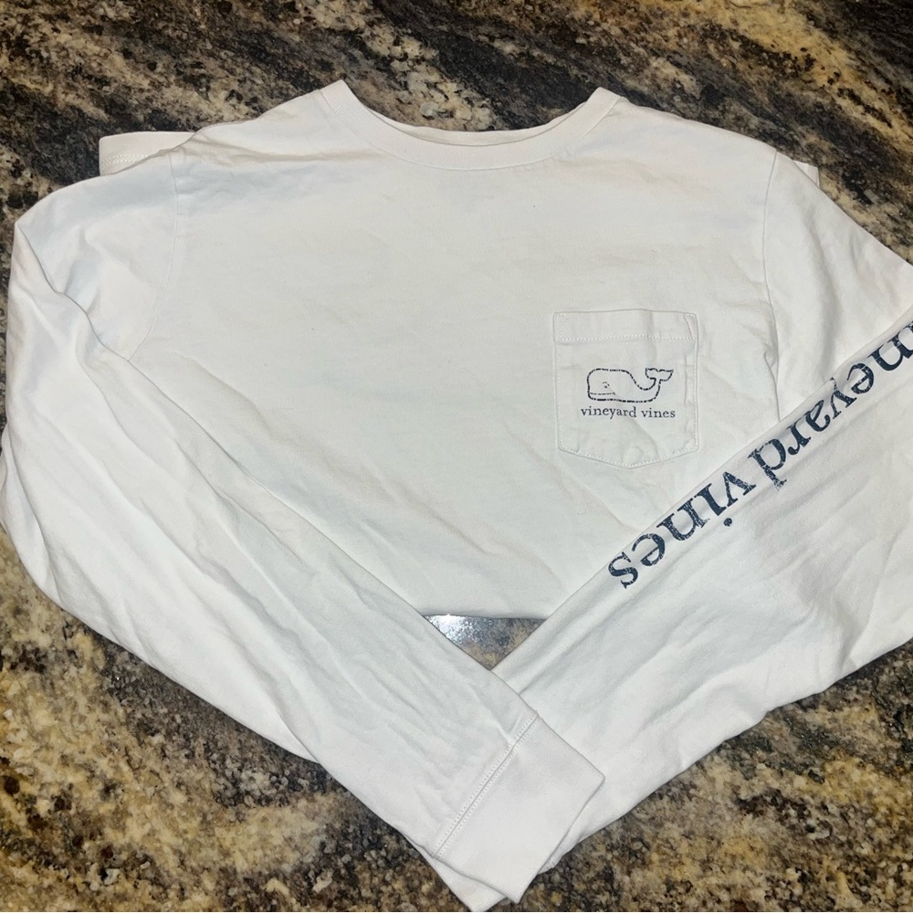 Vineyard Vines - Classis Kids White Long Sleeve Shirt